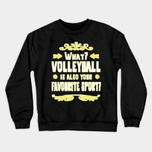 Volleyball beach volleyball double girls Crewneck Sweatshirt